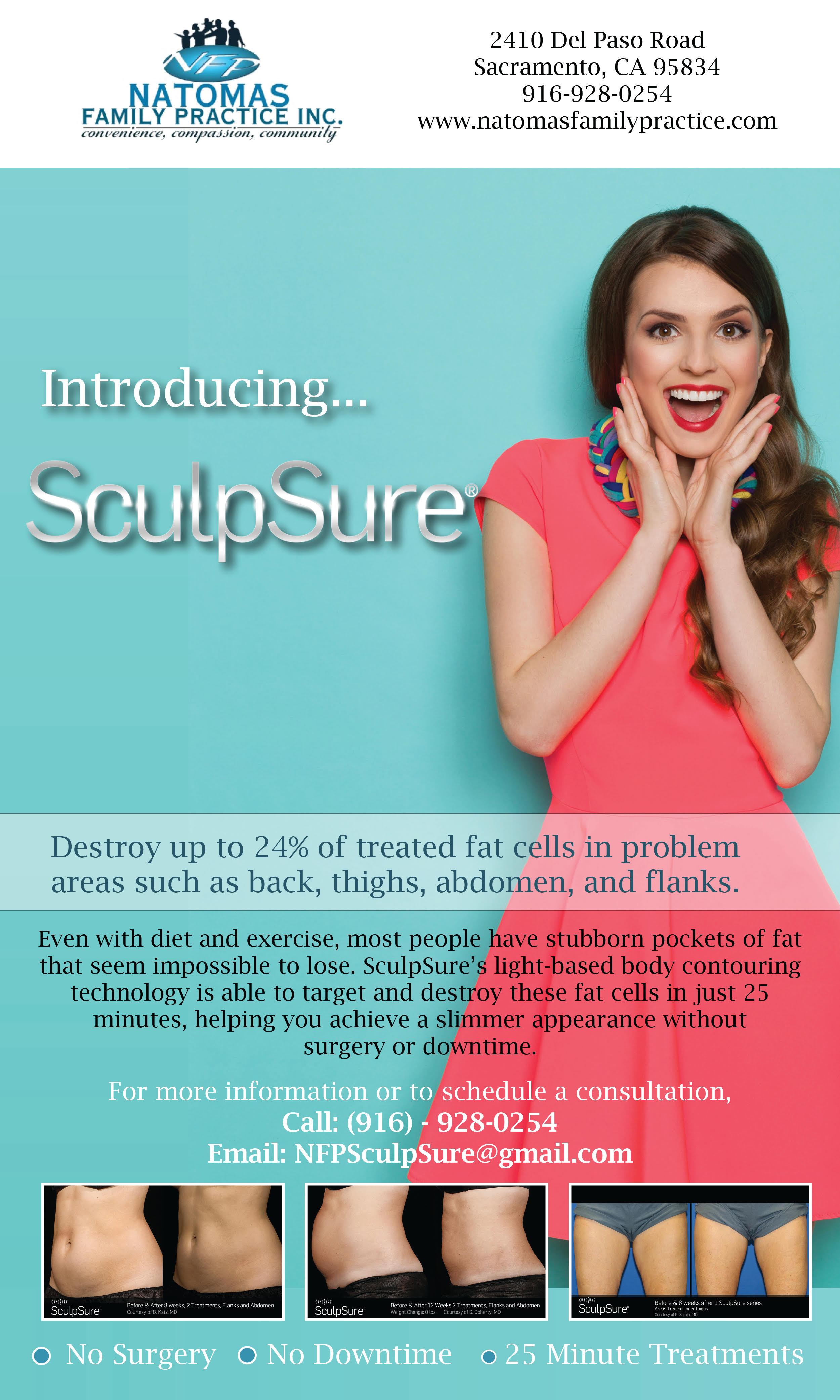 sculpsure gallery sacramento ca natomas family practice natomas flyer schedule
