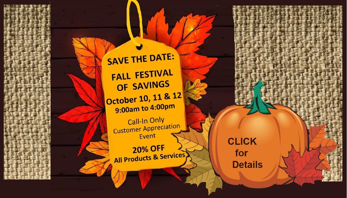 fall festival of savings save the date